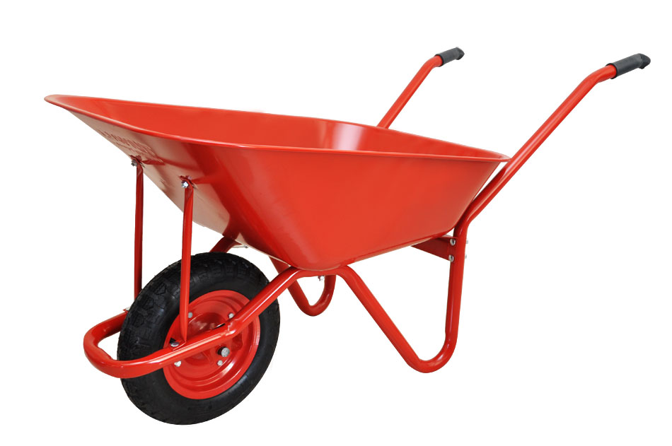 Тачка строительно-садовая PLUS модель 100 лт – с полиуретановым колесом