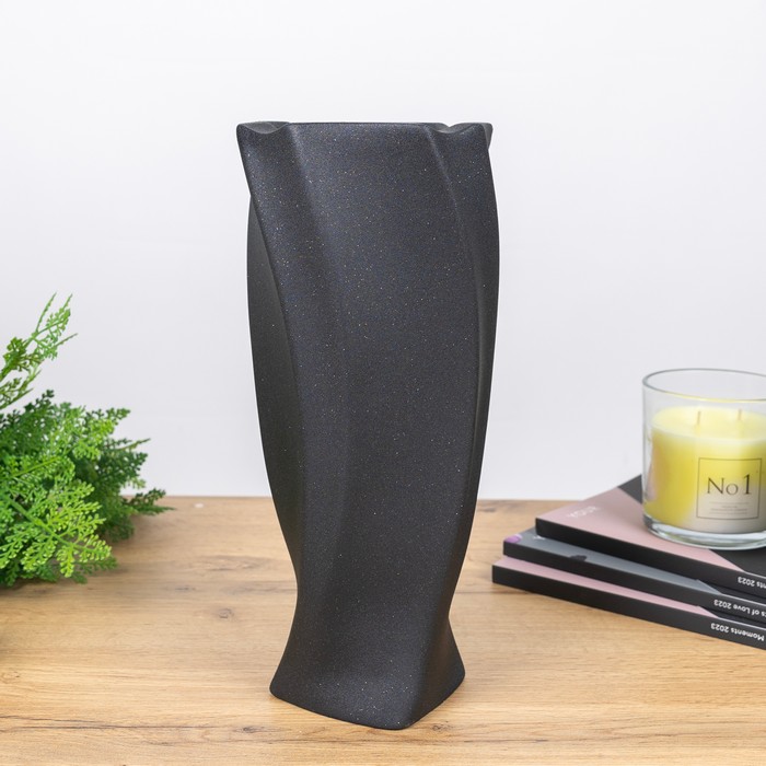 Ваза, Krista, Керамика, Черный, DC03484, ORIENS