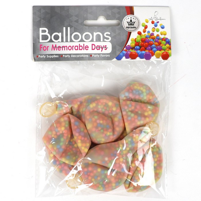 Шарики надувные, Латекс, 5 штук, 12 inch, 1394-7, GS