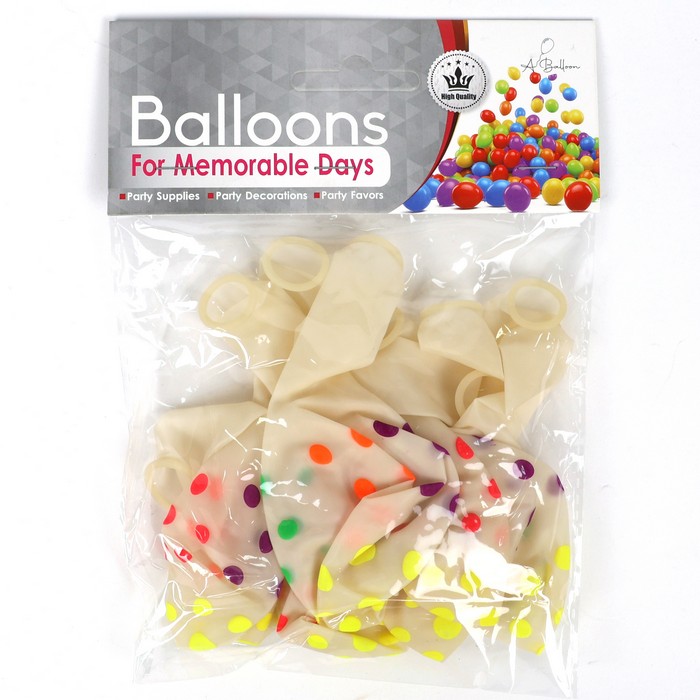 Шарики надувные, Латекс, 10 предметов, 12 inch, 1394-9, GS