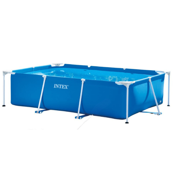 INTEX Бассейн RECTANGULAR FRAME 220х150х60см, 1622л, металлический каркас