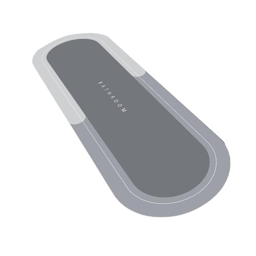 Коврик влаговпитыв.овал.большой40/120см W006