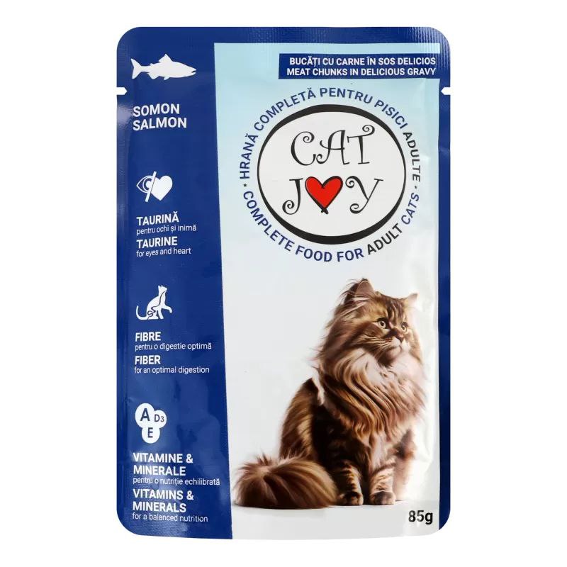 Корм CAT JOY д/к лосось 85г
