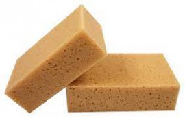 Губка для мытья авто прямоуг пористая198x110x60mm, коричнивая