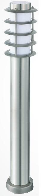 Светильник садово/парковый металл. высота 800мм хром (E27 60W или 11W энерг.) IP20 - HL203