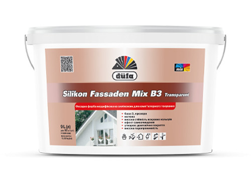 Silikon Fassaden Mix B3 transparent краска дисперс. фасадная внутр.и наруж. работ 4,5 л