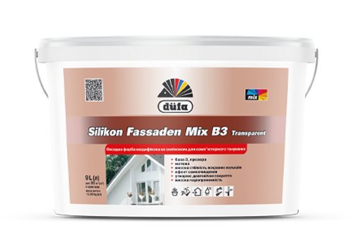 Silikon Fassaden Mix B3 transparent краска дисперс. фасадная внутр.и наруж. работ 4,5 л