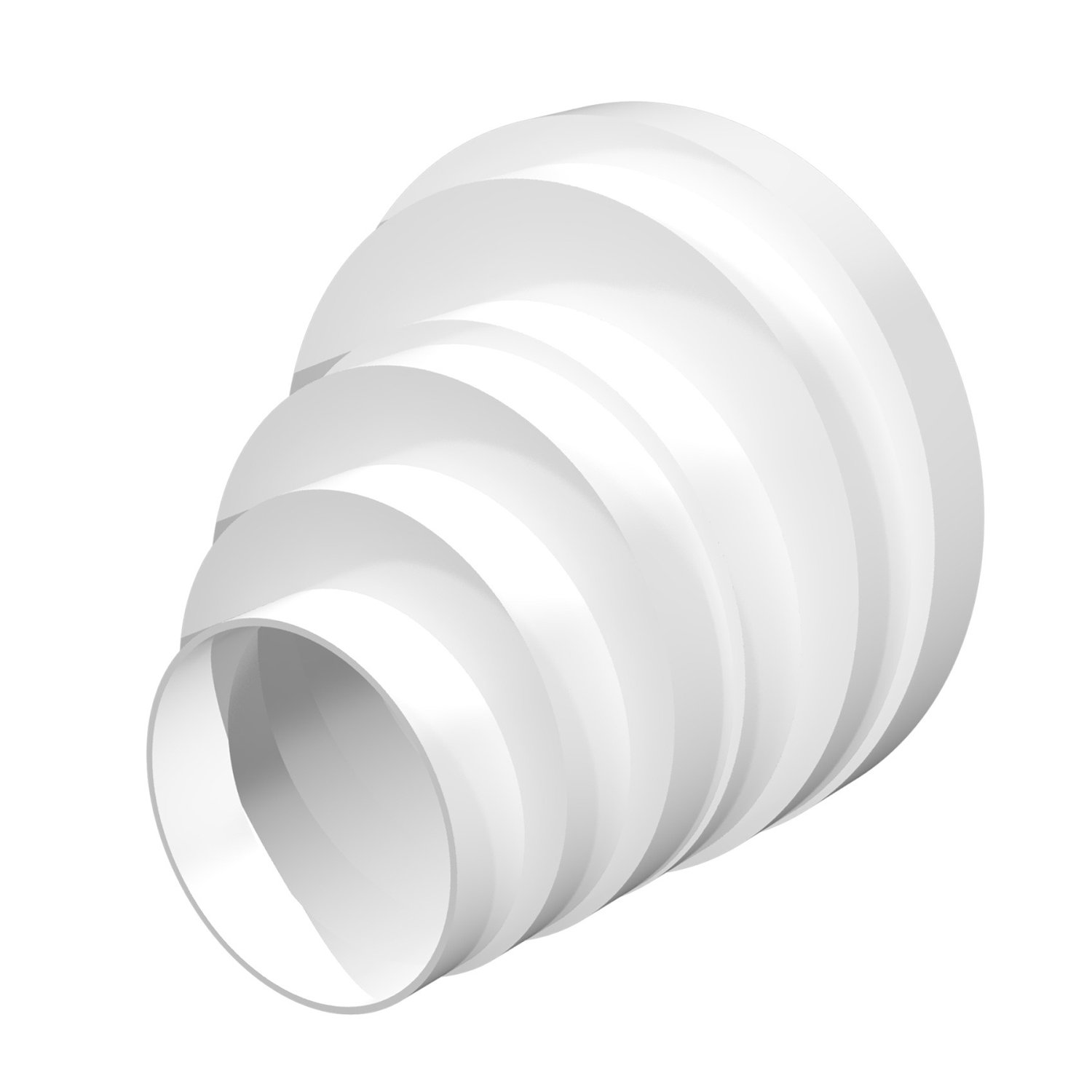 Соединитель универсальный круглых воздуховодов пластик D160/150/125/120/100/80