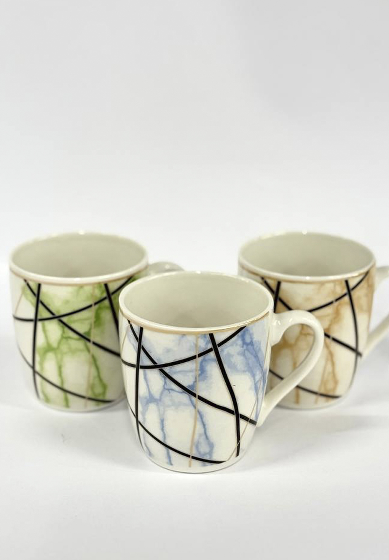 Кружка керамическая 250мл (ХВ-24) мрамор