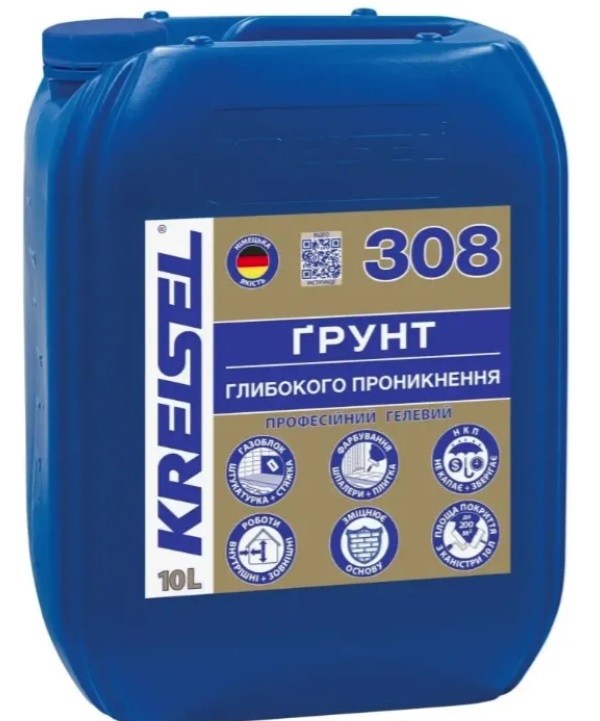 Грунт глубокого проникновения Kreisel 308 (10л) ТМ Kreisel