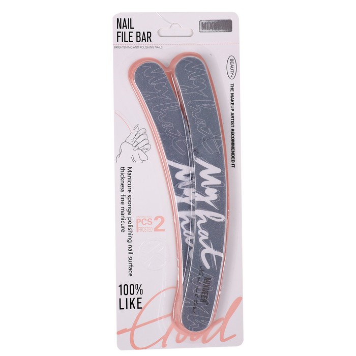 Пилочка д/ногтей, 2 шт, Разл/Цвета, GM-85129, MIXUEER