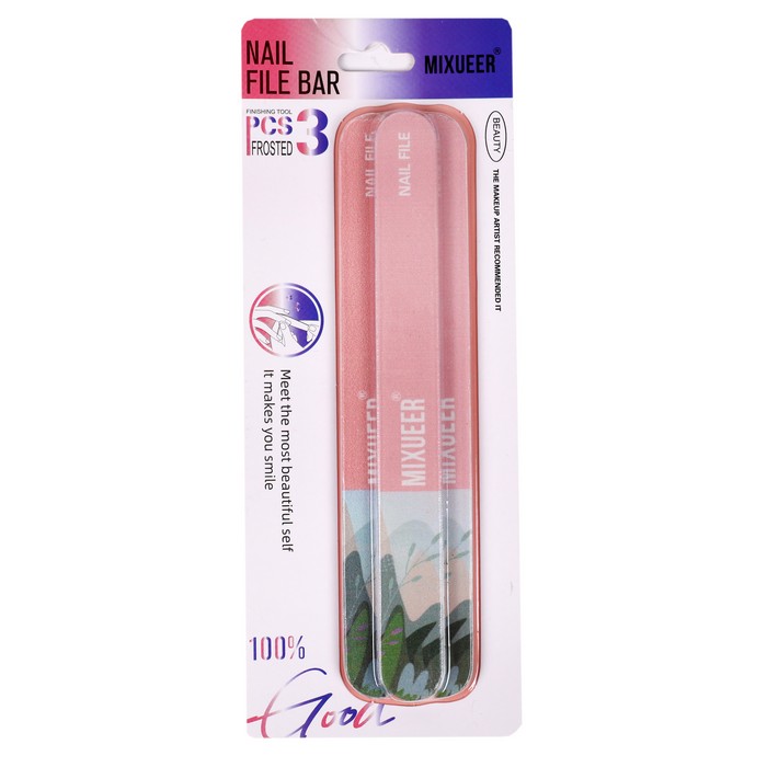 Пилочка д/ногтей, 3 шт, Разл/Цвета, GM-85045, MIXUEER