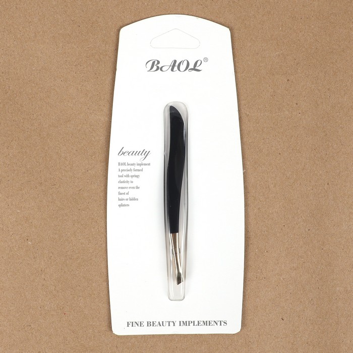 Пинцет, НС, Золотистый, Черный/Золото, A-3180 BAOL