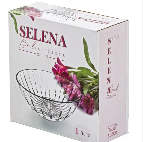 Салатник стекл. ф15см 788 мл SELENA BL7372GCL