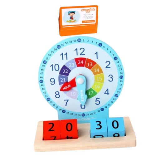 Часы деревянные обучающие