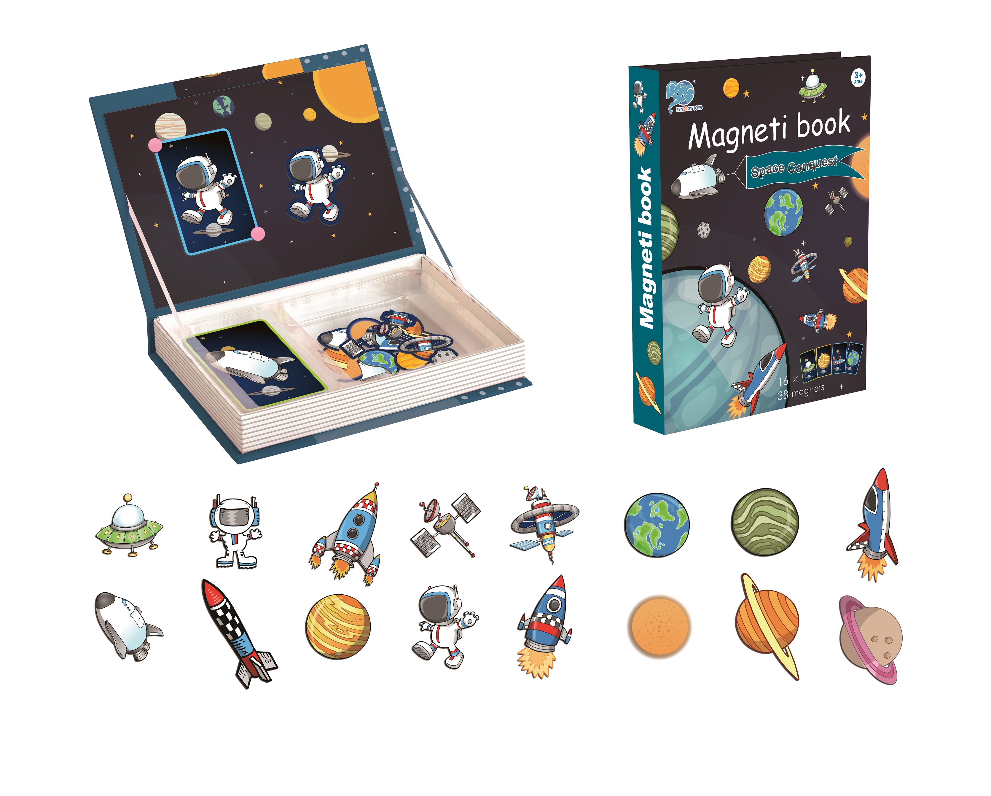 Пазлы магнитные Space