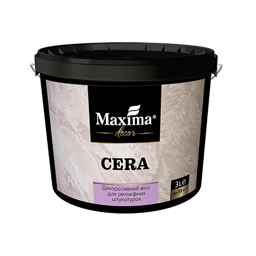 Декоративный воск для отделки рельефных штукатурок Cera 1л ТМ Maxima