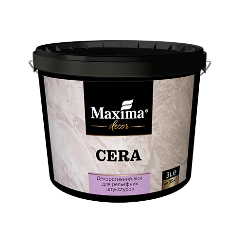 Декоративный воск для отделки рельефных штукатурок Cera 3л ТМ Maxima