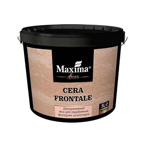 Декоративный воск для отделки фасадных штукатурок Cera Frontale 1л ТМ Maxima