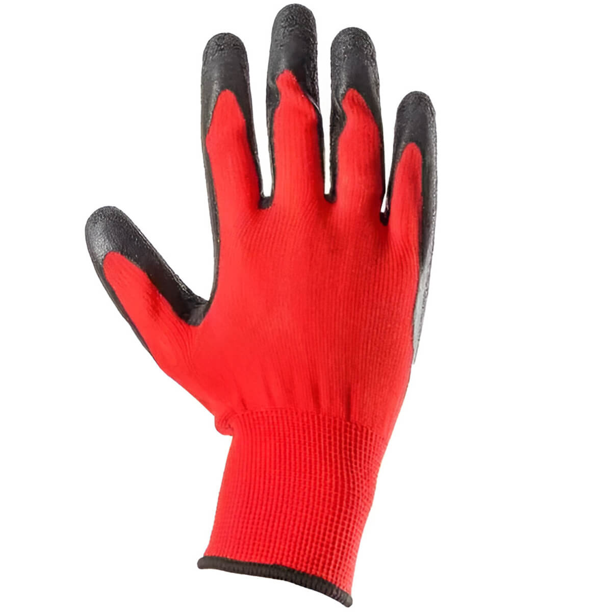 Перчатки рабочие черно-красные разм.L
