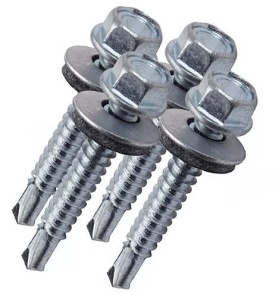 Саморез кровельный по дереву 4,8х35 цинк (блистер 20шт) ТМ Wkret-Met