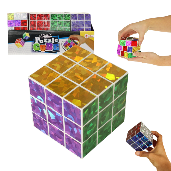 Кубик-Рубика, с блёстками