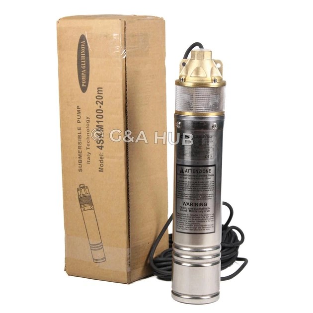 Насос глубинный 4 SKM 100 20 м. кабель Pompa Glubinova