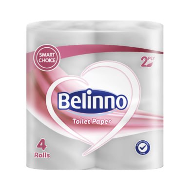 Бумага туалетная BELİNNO4*12 140 YP 3 KAT 17 гр ( уп.4 рул)