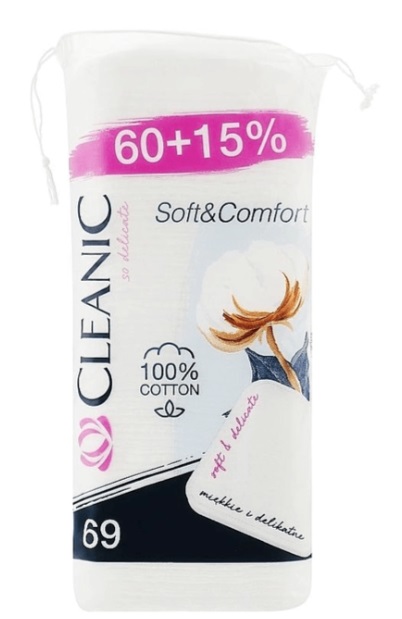 Диски ват.CLEANIC SC 60шт+15%