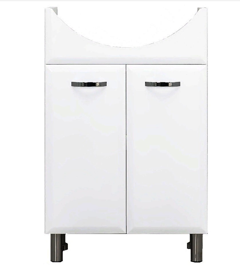 Шкаф белый хром Либра/Тори/Bayro Bris 600