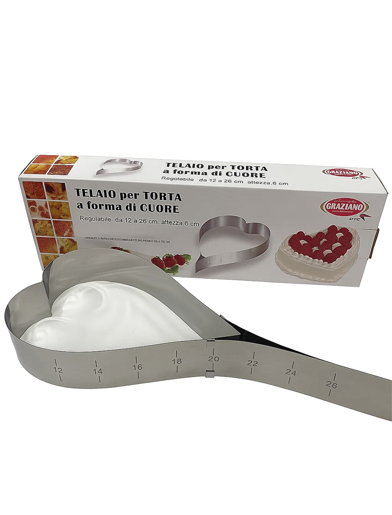 Форма для выпечки раздвижная Сердце (12/26*6см)