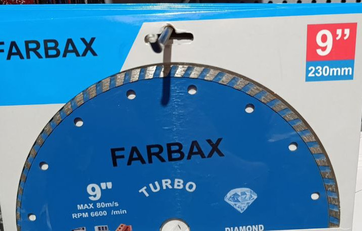 Алмазный диск Турбо 230x7.0x22.23 (уп.-25 шт.) FARBAX