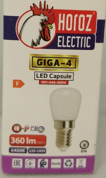 Лампа SMD LED GIGA-4 6400K E14 360Lm 220-240V/25/200
