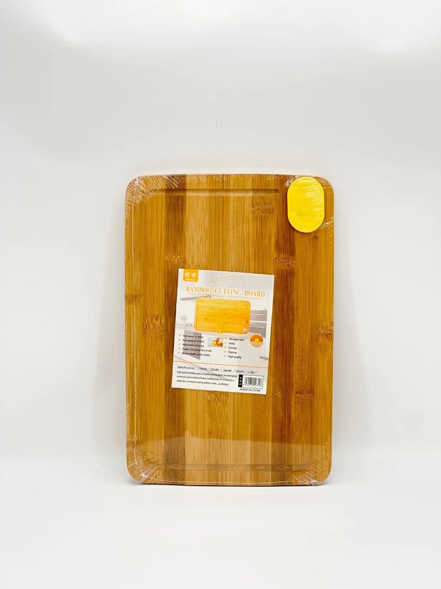 Доска разделочная бамбук 18х28х1,5см