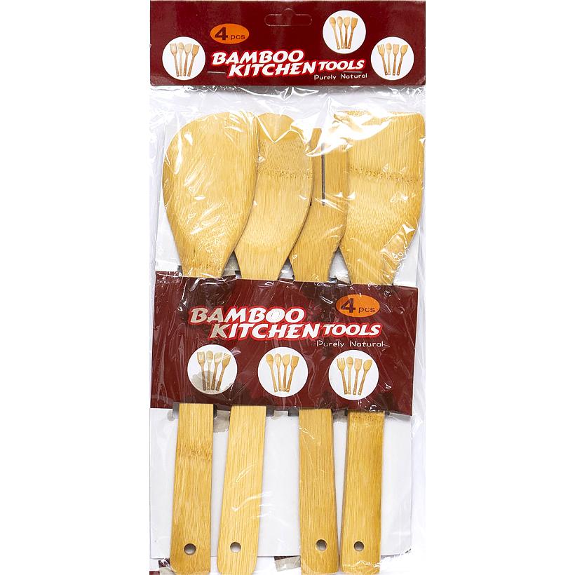 Лопатка из бамбука (набор) 4шт х 30см (S4-1)