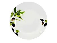 Тарелка обеденная круглая d.7, 175мм (17-082 Оливка))