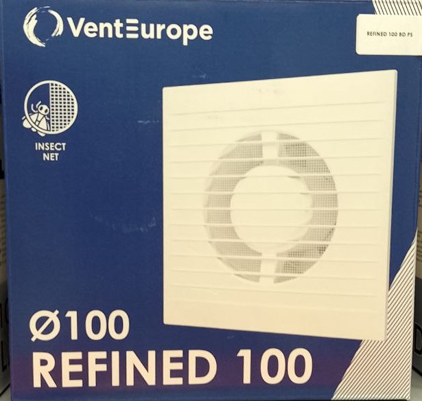 Вентилятор REFINED D100 сетка ТМ VENTEUROPE