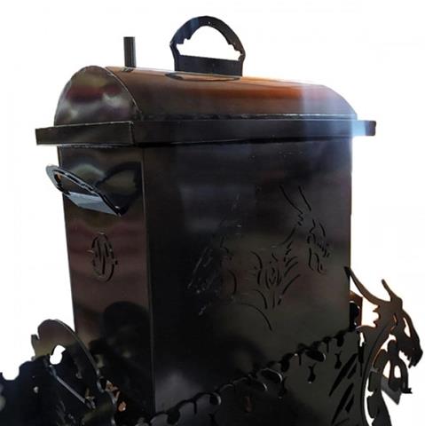 Коптильня к мангалу Дракон