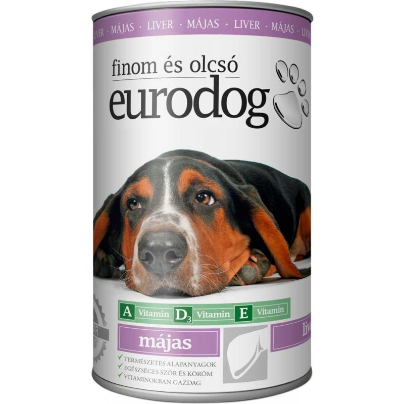 Корм EURO DOG д/с печень 415г