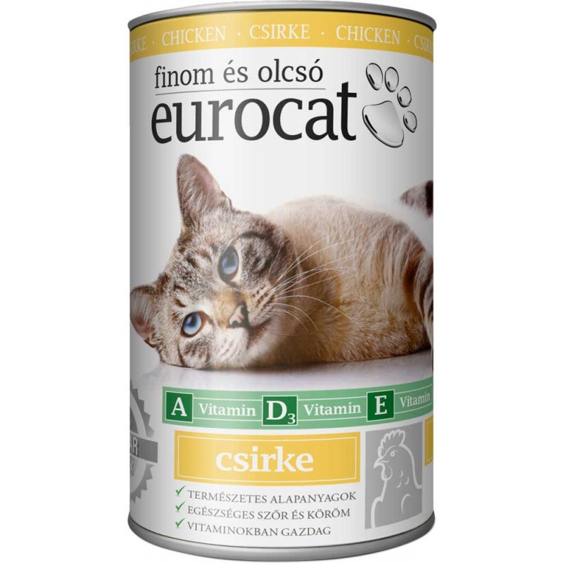 Корм EURO CAT д/к курица 415г