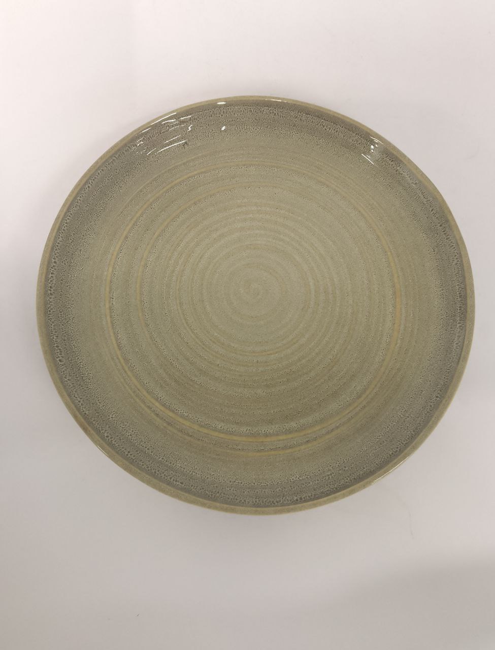 Тарелка плоская без полей (d250мм, h25мм, Д1) фарфор, серая KUTAHYA Unearth BNTS25DU890550