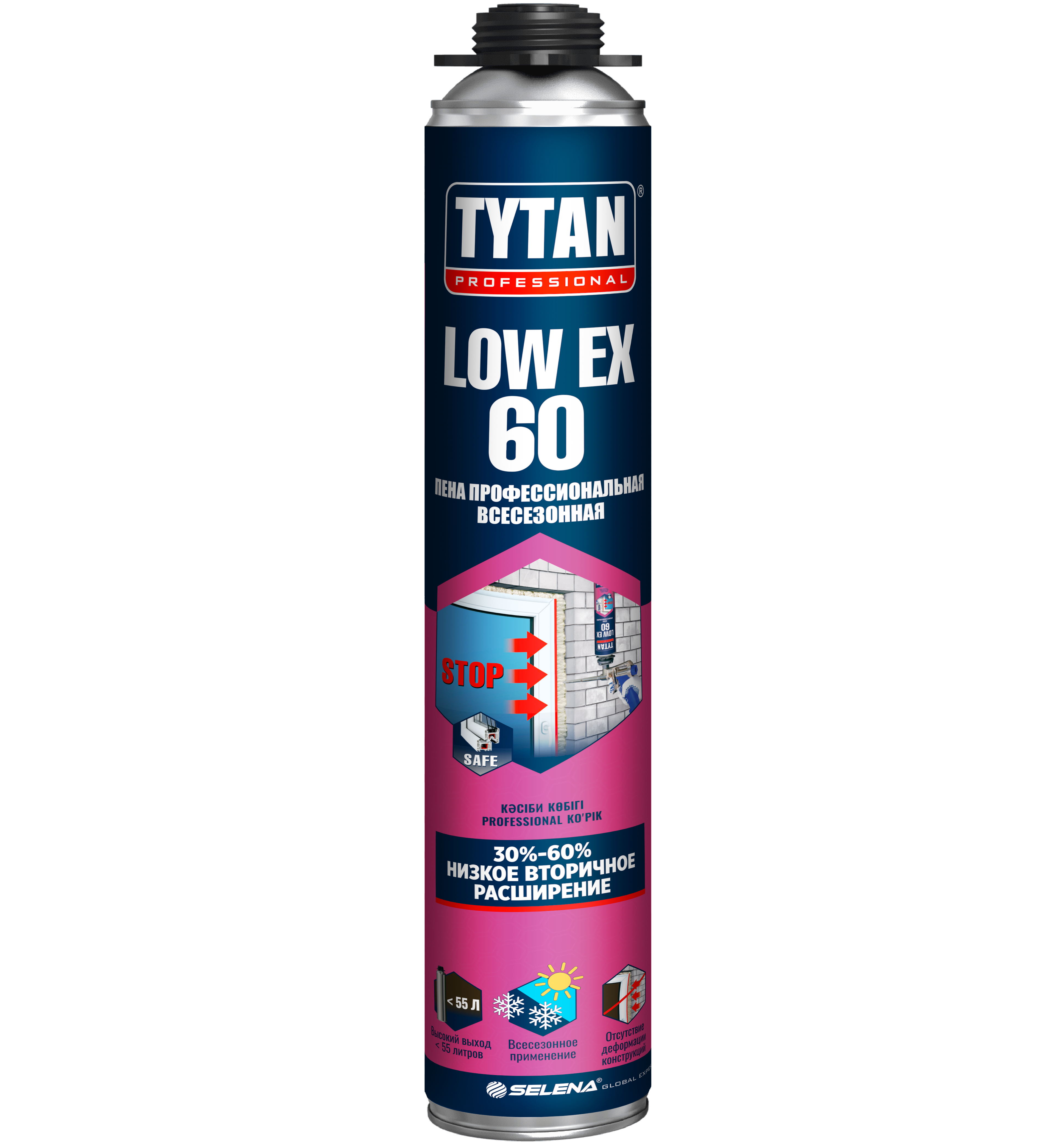 Пена профессиональная TYTAN PROFESSIONAL LOW EX 60 790мл. уп.12 шт/уп