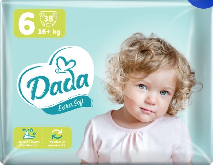 Подгузн.DADA ES XL 6 38шт