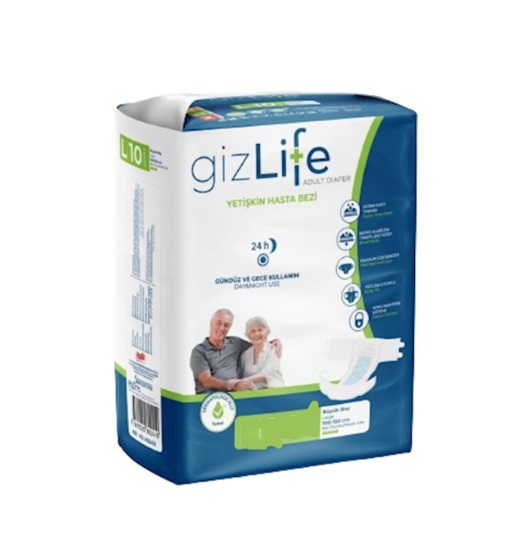 Подгузн.GIZLIFE д/взр.XL 10шт