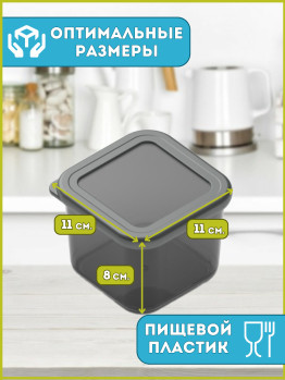 Контейнер д/хранения 650мл пластик АК759 BEE HOME