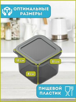 Контейнер д/хранения 650мл пластик АК759 BEE HOME