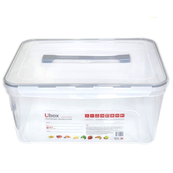Контейнер пищевой пластм.герметич 10л