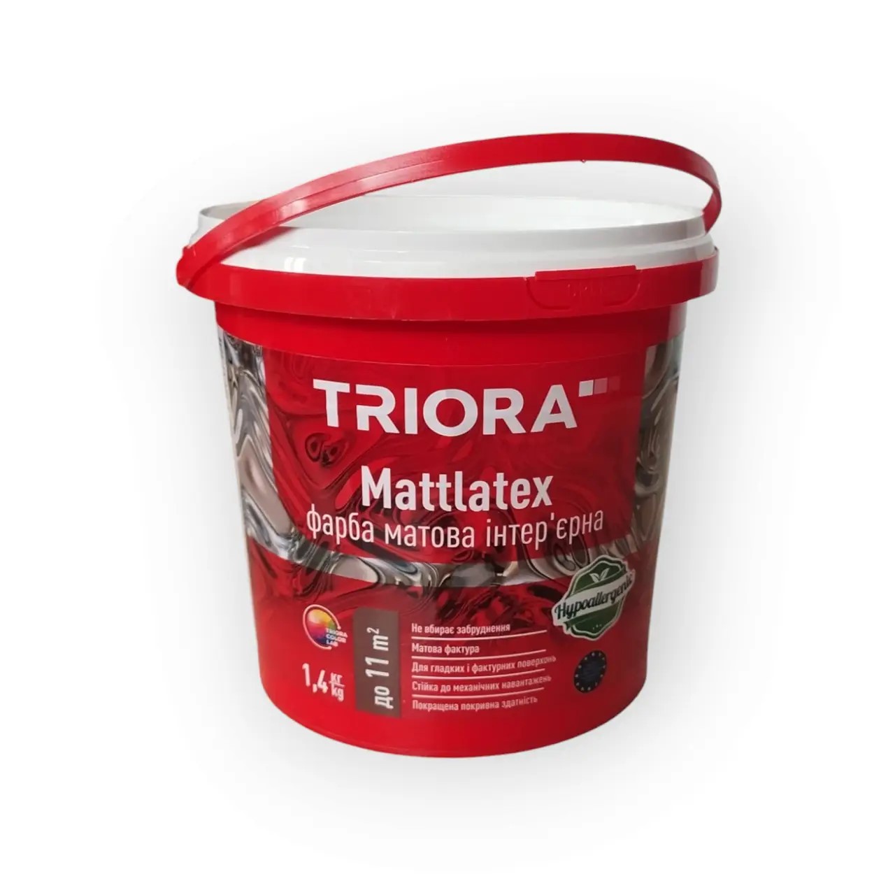 Краска матовая Mattlatex 1,4кг TM Triora (уп.6шт)