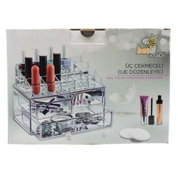 Органайзер д/косметики, Пластик, 3 ур. AK636 BEE HOME