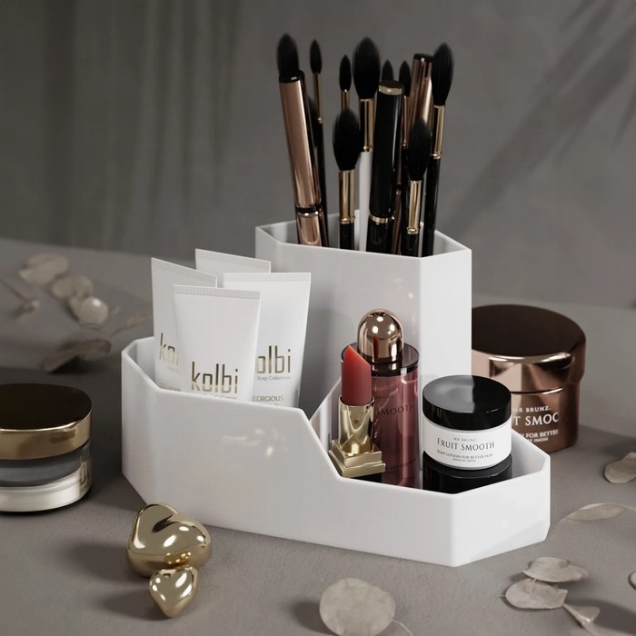 Органайзер д/косметики, Пластик, 4 ур. Разл/Цвета WH-4617 WISHHOME